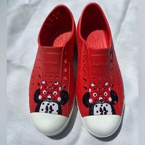 Native Shoes Kids Red and White Sneakers